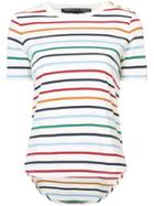 Veronica Beard Horizontal Stripes T-shirt - White