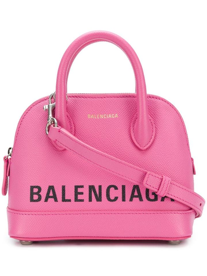 Balenciaga Ville Top Handle Xxs Aj - Pink & Purple