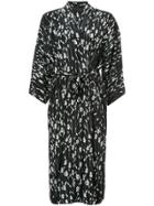 Nili Lotan Maia Kimono Dress - Black
