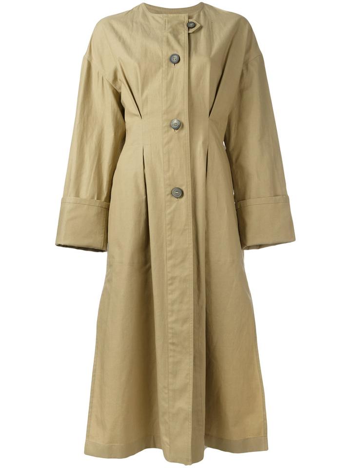 Isabel Marant Slater Coat, Women's, Size: 38, Nude/neutrals, Cotton/linen/flax