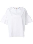 Fay Gathered Sleeve Shirt - White