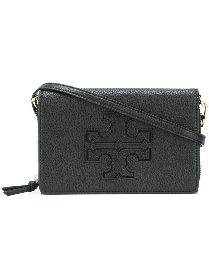 Tory Burch Flat Zipped Crossbody Bag, Women's, Black