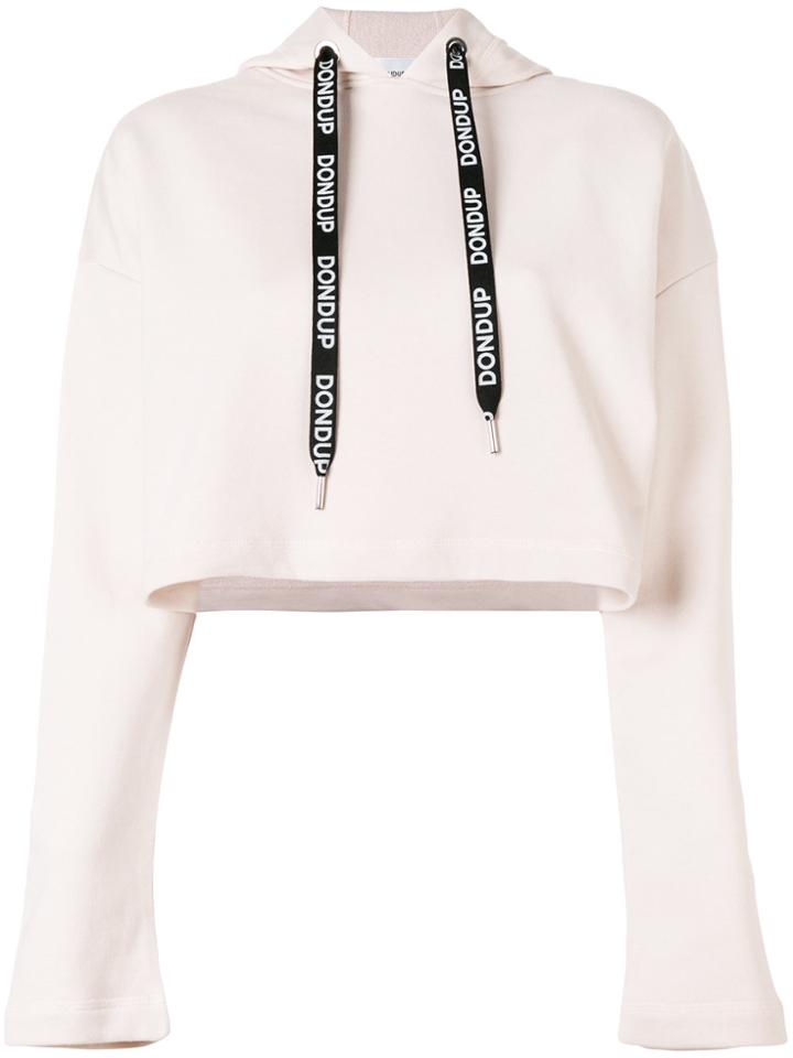 Dondup Cropped Hoodie - Pink & Purple