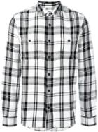 Edwin Plaid Button Down Shirt, Men's, Size: Small, White, Cotton