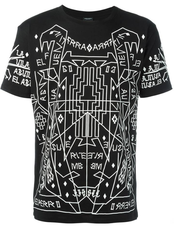 Marcelo Burlon County Of Milan Geometric Print T-shirt - Black