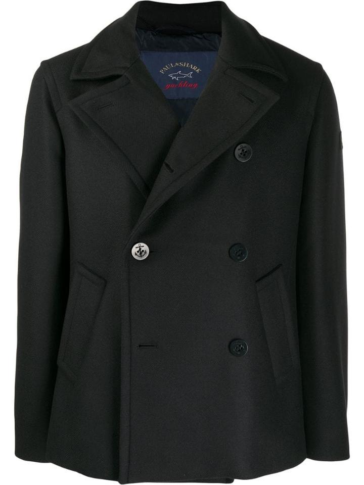 Paul & Shark Logo Patch Peacoat - Blue