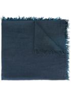 Faliero Sarti Frayed Scarf, Women's, Blue, Modal/cashmere