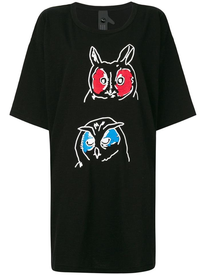 Bernhard Willhelm Owl Print T-shirt - Black
