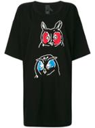 Bernhard Willhelm Owl Print T-shirt - Black