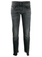 R13 Ripped Detail Trousers - Grey