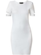 Alexander Wang Slashed Dress, Women's, Size: Medium, White, Polyester/rayon