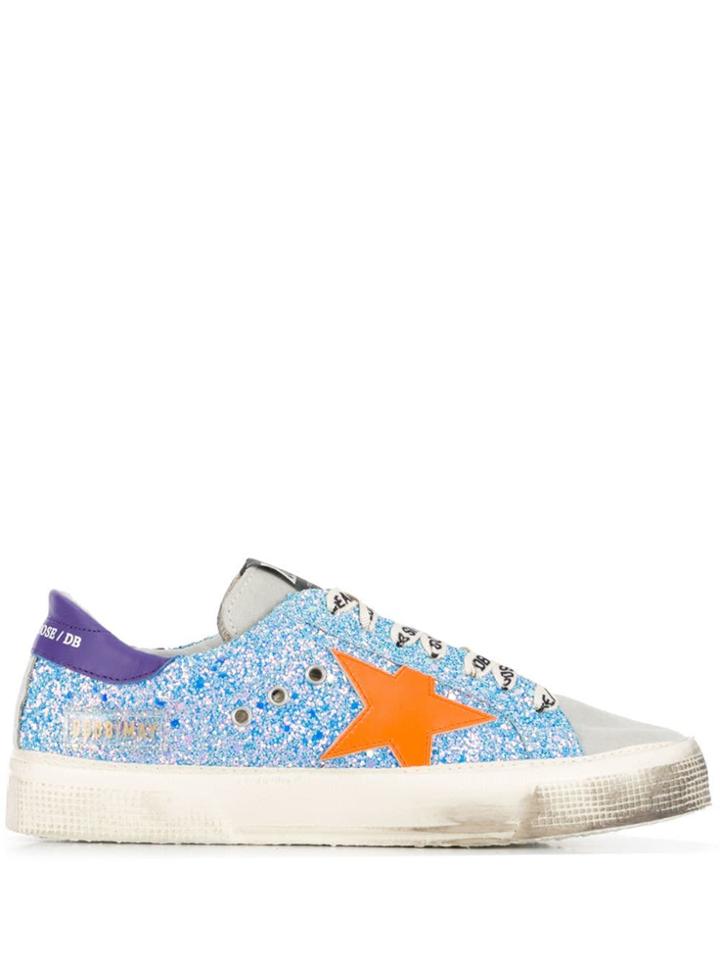 Golden Goose Deluxe Brand Sequin Superstar Sneakers - Blue