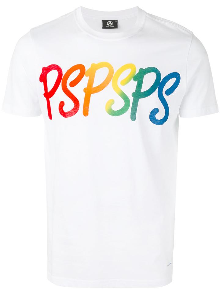 Ps By Paul Smith - Printed Slim Fit T-shirt - Men - Organic Cotton - L, White, Organic Cotton