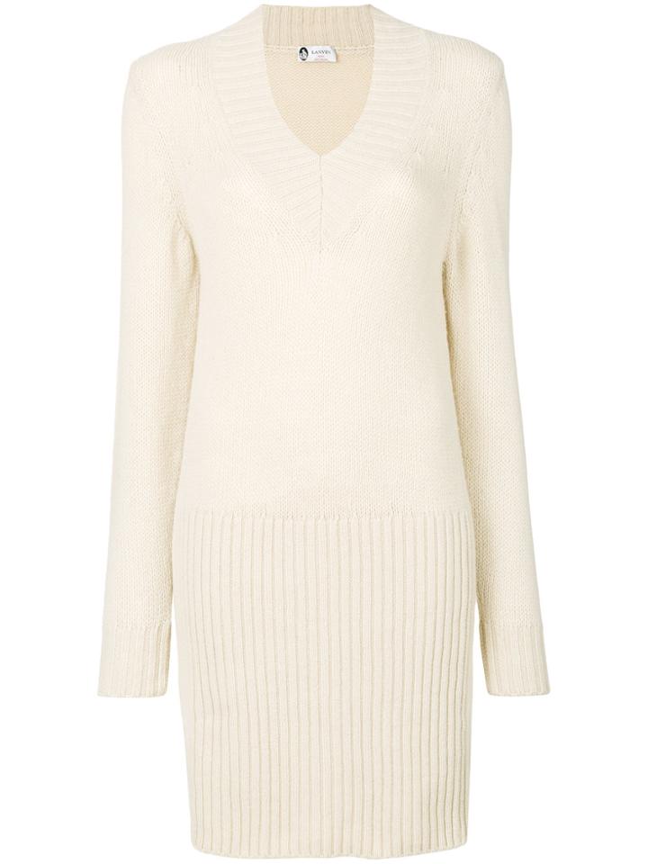 Lanvin Knitted Dress - Nude & Neutrals