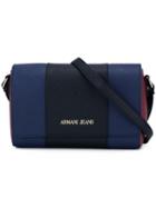 Armani Jeans Colour Block Cross Body Bag, Women's, Blue