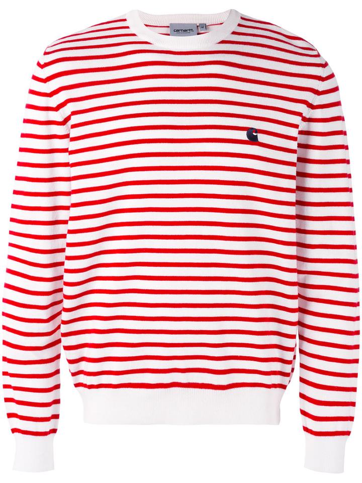 Carhartt - Striped Sweatshirt - Men - Cotton/acrylic - Xl, Red, Cotton/acrylic