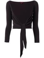 Romeo Gigli Pre-owned Tied Front Cardigan - Black