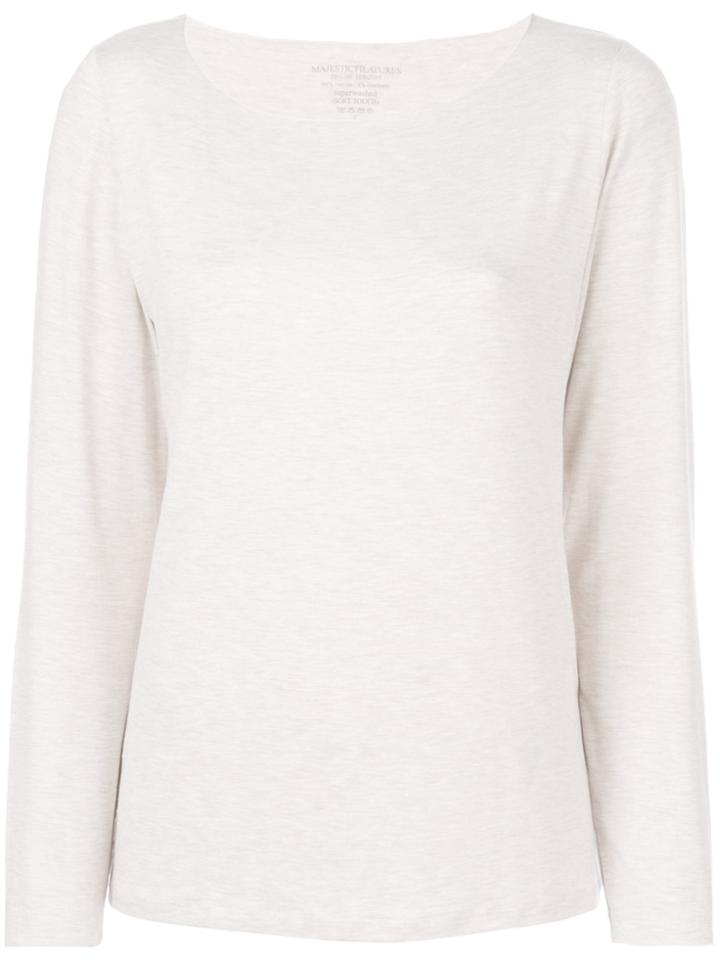 Majestic Filatures Long-sleeved Top - Nude & Neutrals