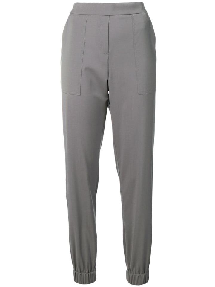 Fabiana Filippi High Waisted Tapered Trousers - Grey