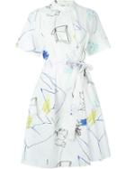 Ports 1961 Drawings Wrap Dress