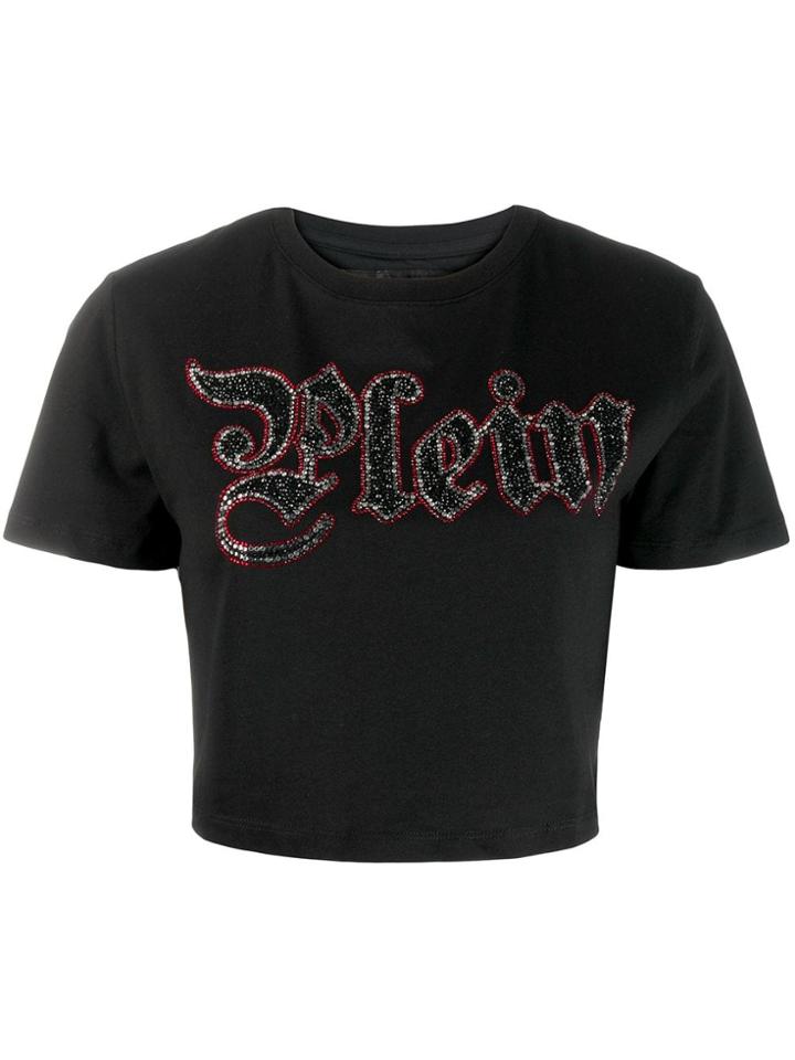 Philipp Plein Beaded Logo T-shirt - Black