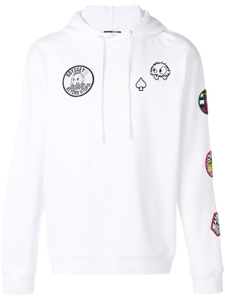 Mcq Alexander Mcqueen Patch Detail Hoodie - White