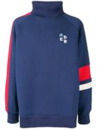 Ader Error Ribbed Neck Sweatshirt - Blue