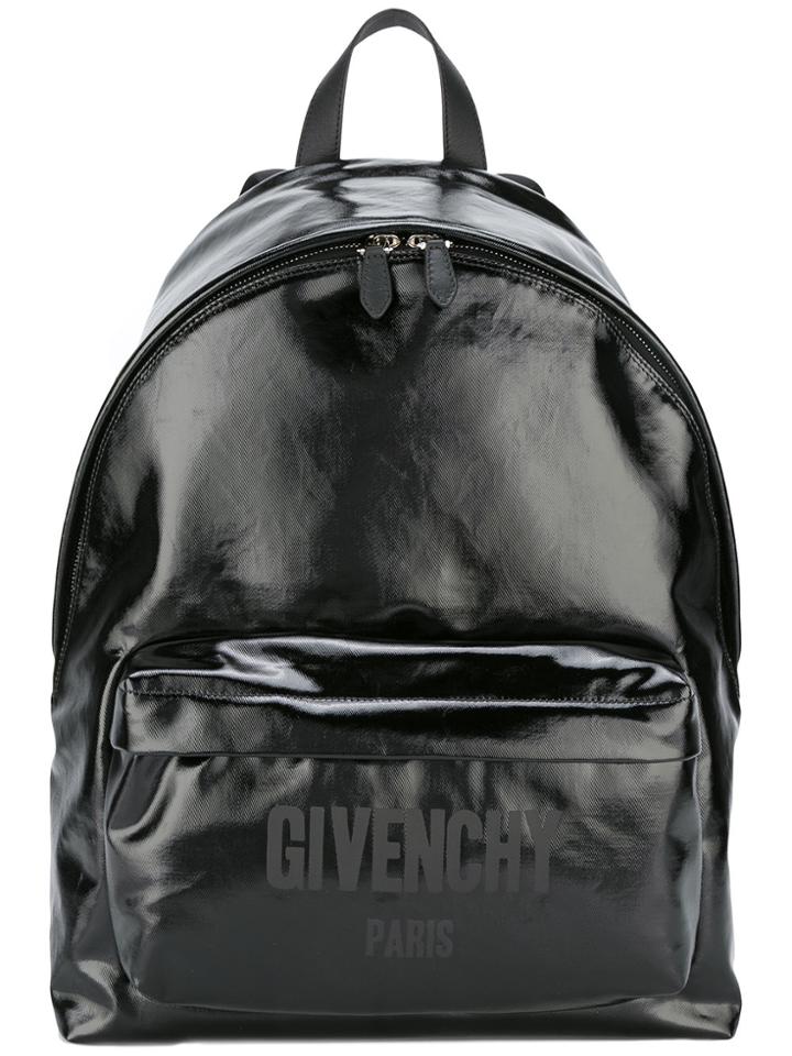 Givenchy Logo Print Ci Backpack - Black