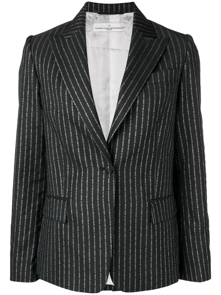 Golden Goose Pinstriped Blazer - Blue
