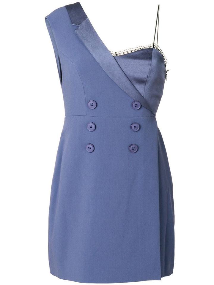 Three Floor Blazer Style Dress - Blue