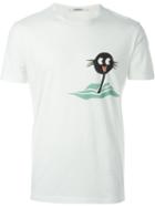 Chalayan Printed T-shirt, Men's, Size: Medium, White, Cotton/spandex/elastane