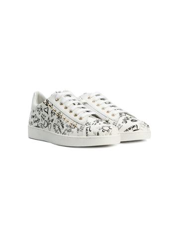 Twin-set Kids Doodle Print Sneakers - White