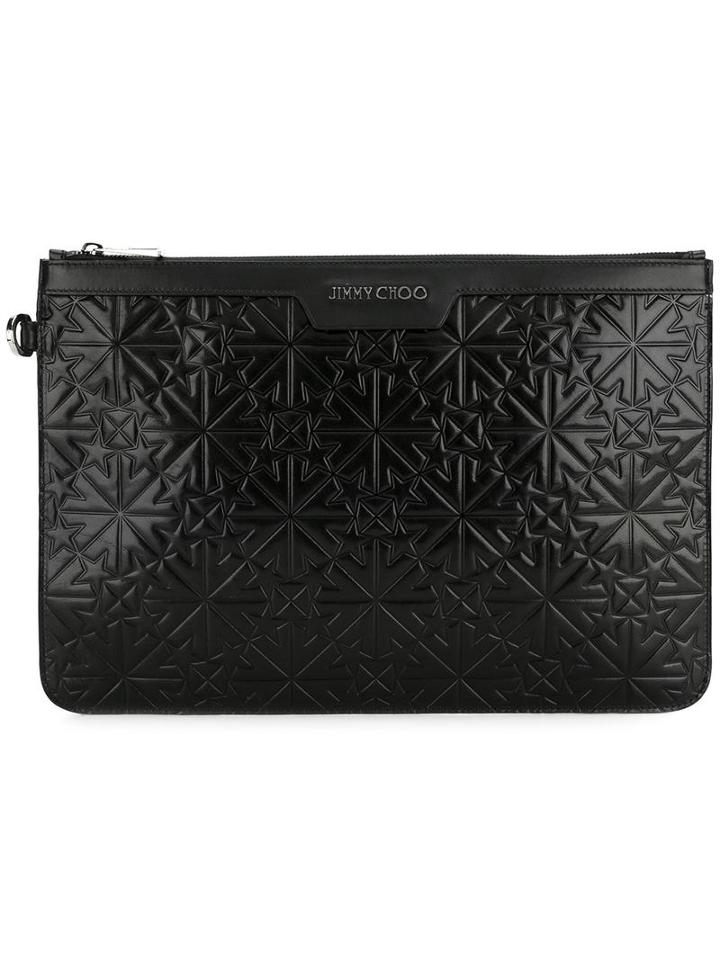 Jimmy Choo Derek Clutch, Men's, Black, Leather