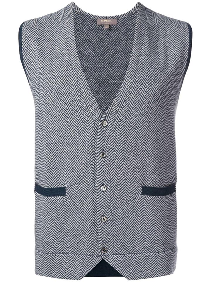 N.peal The Chelsea Waistcoat - Grey