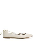Agl Bow Tie Detail Ballerinas - White