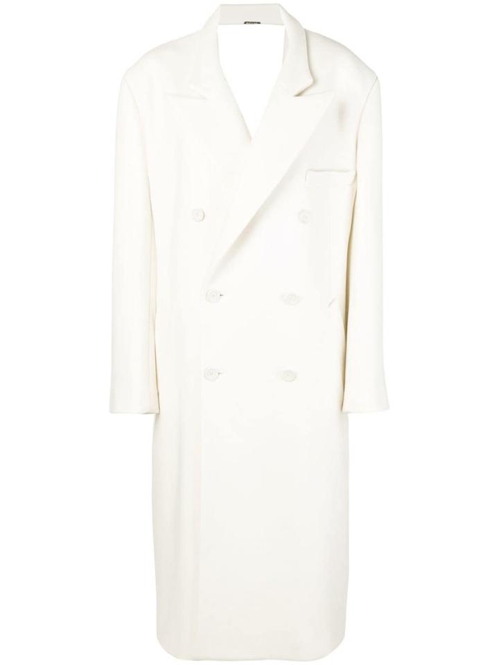 Maison Margiela Double Breasted Coat - White