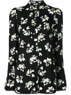 Proenza Schouler Flower Print Shirt, Women's, Size: 6, Black, Viscose