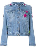 Ermanno Scervino Star-embroidered Denim Jacket - Blue