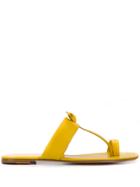 Gianvito Rossi Argo Chunky Strap Sandals - Yellow