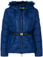 Versace Jeans Padded Hooded Jacket - Blue