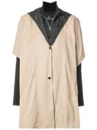 Designers Remix Oversized Layered Look Coat - Nude & Neutrals