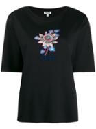 Kenzo Floral Graphic T-shirt - Black