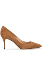 Sergio Rossi Godiva Suede Pumps - Brown