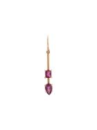 Irene Neuwirth Teardrop Embellished Earrings - Pink & Purple