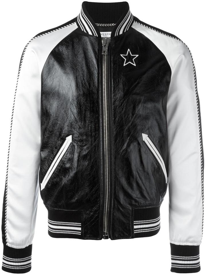 Givenchy Monochrome Bomber Jacket - Black