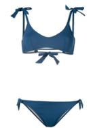 Emmanuela Swimwear - Tie Side Bikini - Women - Polyamide/spandex/elastane - S, Blue, Polyamide/spandex/elastane
