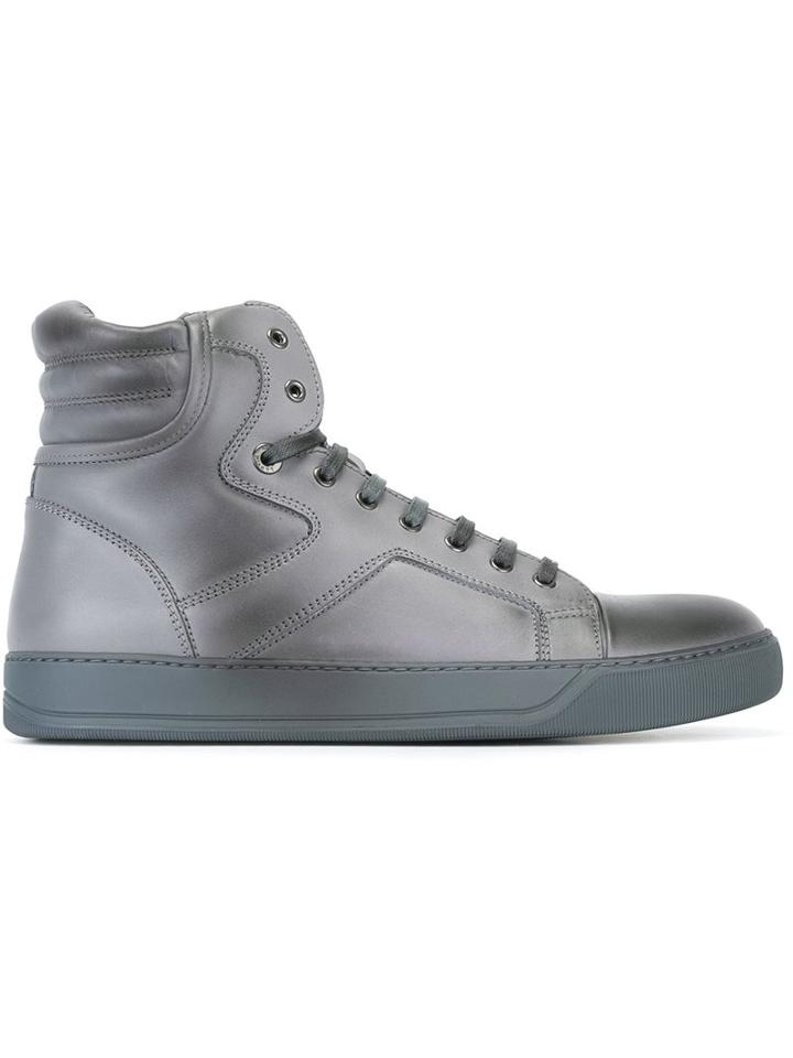 Lanvin Hi-top Spray Paint Sneakers