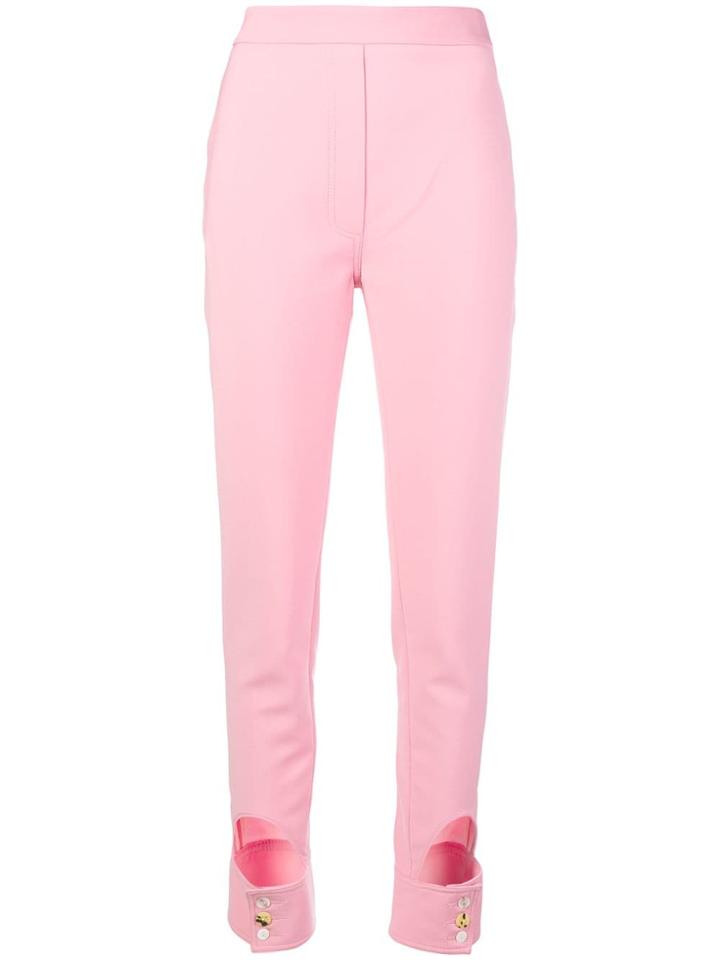 Ellery Gehry Cutout Slim Trousers - Pink & Purple