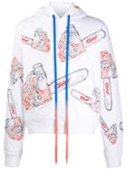 Off-white Chainsaw Printed Hoodie