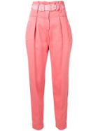 Elisabetta Franchi High-rise Trousers - Pink